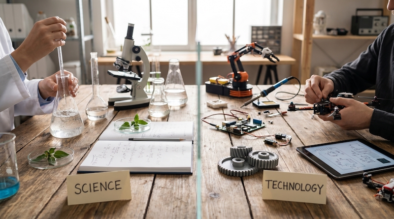 Cuál es la diferencia entre ciencia y tecnología