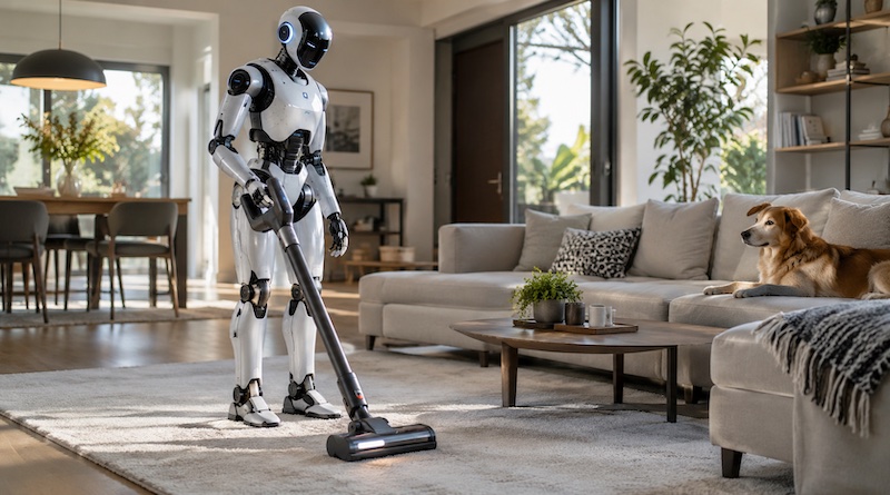 Un robot limpia casas que nunca ha visto.